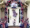 Large Patriotic Wreath Bow – Red, White & Blue Burlap with Stars, 11.42" x 20.87" Decorative Bow for 4th of July, Memorial Day, Veterans Day, Independence Day Indoor & Outdoor Front Door Decor